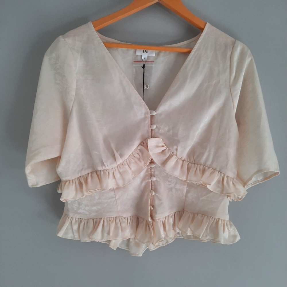 LPA | REVOLVE Ullia Top Champagne